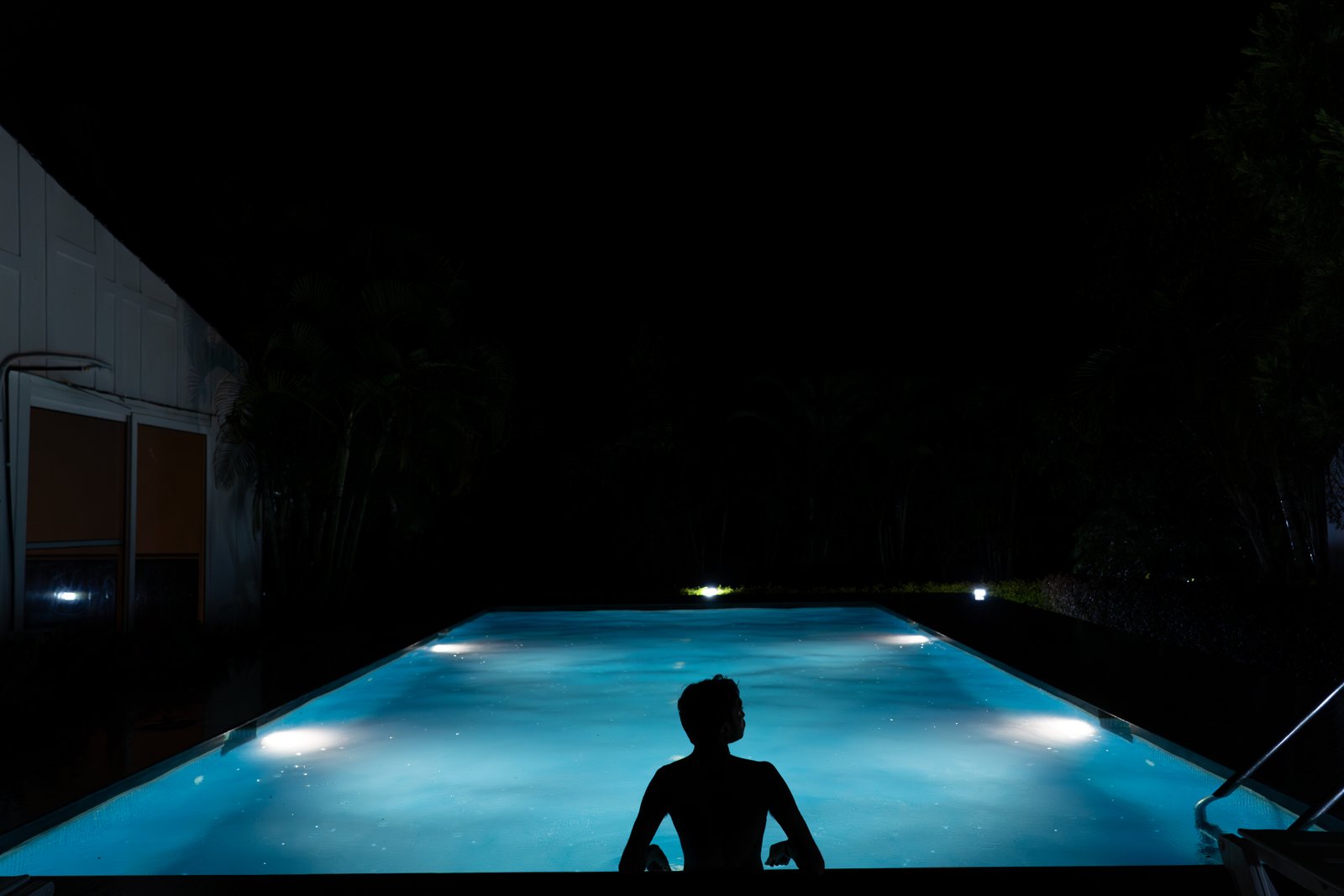 Evening by the pool at Lush Resorts
